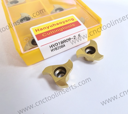 Yellow PVD Coated CNC Milling Insert HYD28R14-1.5 HYB208A for Difficult-to-Machine Materials