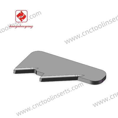CNC Grooving Insert with PVD Coating HYL24*15.45*10-G HYZ108, Suitable for machining mild steel at low cutting speeds.