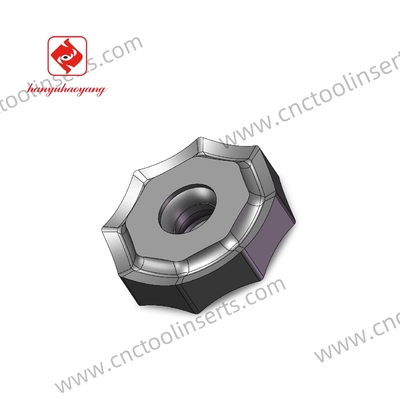 CNC Milling Insert with PVD Coating ONMU080608 HYB208, Suitable For Difficult-to-machine Materials Except High-temperature Alloys.