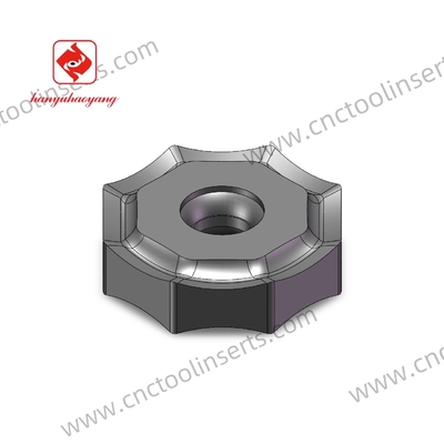 CNC Milling Insert with PVD Coating ONMU080608 HYB208, Suitable For Difficult-to-machine Materials Except High-temperature Alloys.