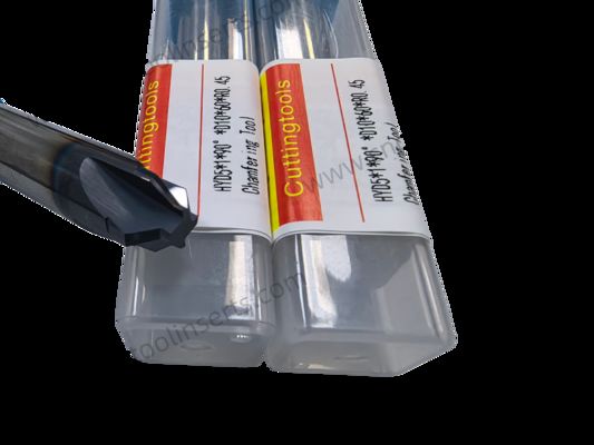 Carbide 4-Flute Shank Type End Mills， HYD5*1*90°*D10*60*R0.45 ，suitable for multi-scenario applications from semi-finishing to finishing.