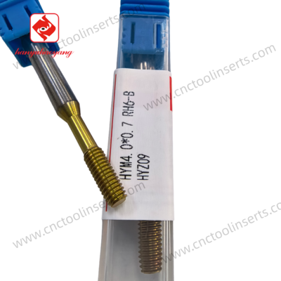 Extrusion Tap, Precision CNC Cutting Tool, HYM3.0×0.5 RH6-B, Suitable for processing materials with certain "softness" and "toughness" that can undergo plastic deformation without fracture.