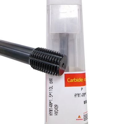 Extrusion tap, precision CNC cutting tool, with PVD coating, model HYM14N*1.5*110L6HX,HYC409. Applicable materials: aluminum alloy, low - carbon steel, copper alloy, mild steel, etc.