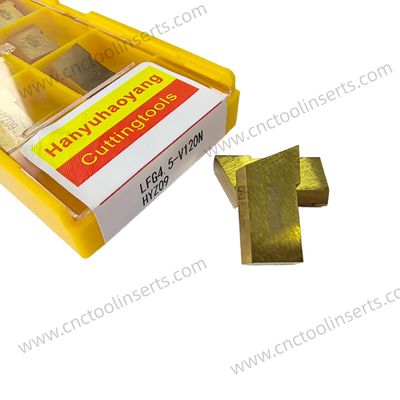 CNC Grooving Insert with PVD Coating LFG4.5-V120N HYZ09, Suitable for Machining Mild Steel.