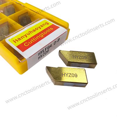 CNC Grooving Insert with PVD Coating LFG4.5-V120N HYZ09, Suitable for Machining Mild Steel.