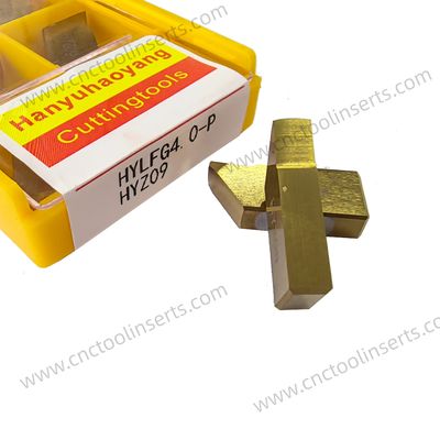 CNC Grooving Insert with PVD Coating LFG4.5-V120N HYZ09, Suitable for Machining Mild Steel.