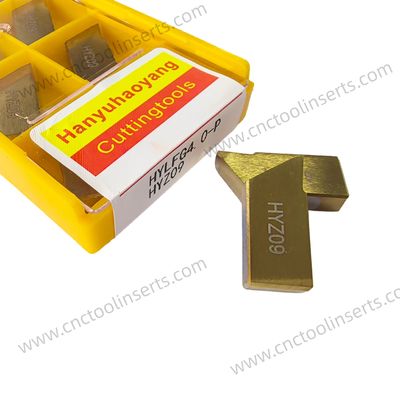 CNC Grooving Insert with PVD Coating LFG4.5-V120N HYZ09, Suitable for Machining Mild Steel.