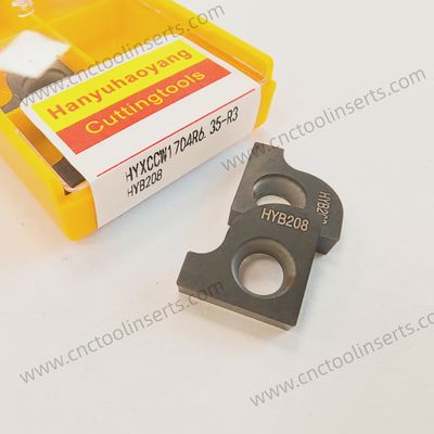 CNC Milling Insert with PVD Coating HYXCCW1704R6.35-R3 HYB208, Suitable For Difficult-to-machine Materials Except High-temperature Alloys.