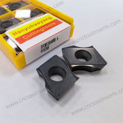 CNC Milling Insert with PVD Coating SPCW1504NR8.6 HYB208, Suitable For Difficult-to-machine Materials Except High-temperature Alloys.