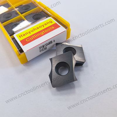 CNC Milling Insert with PVD Coating SPCW1504NR8.6 HYB208, Suitable For Difficult-to-machine Materials Except High-temperature Alloys.