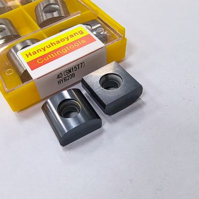 Carbide Heavy-Duty Peeling Inserts, PVD Coating HYB208, Model 40(SN15T7), suitable for difficult-to-machine materials including stainless steel and nodular cast iron, excluding high-temperature alloys