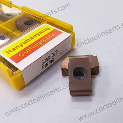 Carbide Heavy-Duty Peeling Inserts, PVD Coating HYB708, Model 3068.079, suitable for difficult-to-machine materials including stainless steel and nodular cast iron, excluding high-temperature alloys