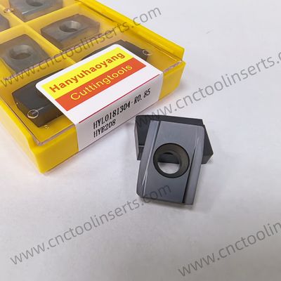 Floating Boring Tool Inserts Wc-Co PVD Coating HYL0181304-R0.85 HYB208 For Deep Hole Machining, Typically Processed On Heavy-duty Boring Mills In CNC Machine Tools