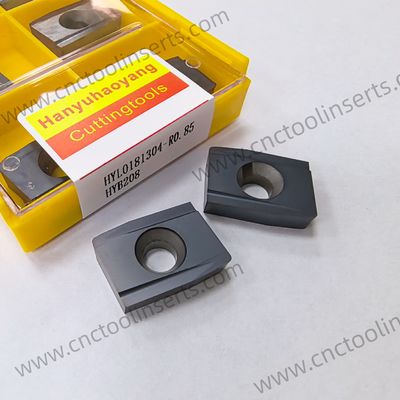 Floating Boring Tool Inserts Wc-Co PVD Coating HYL0181304-R0.85 HYB208 For Deep Hole Machining, Typically Processed On Heavy-duty Boring Mills In CNC Machine Tools