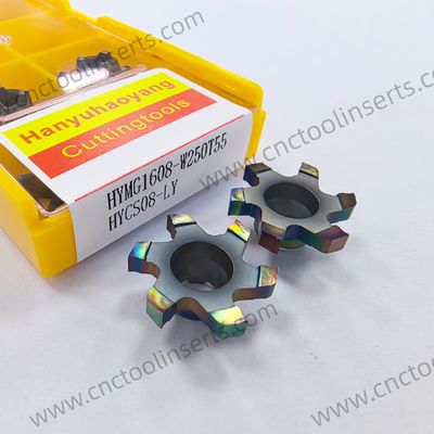 Non-standard Customizable Grooving Insert HYMG3212-2.0 for Heat-Resistant Alloys with High Cutting Efficiency
