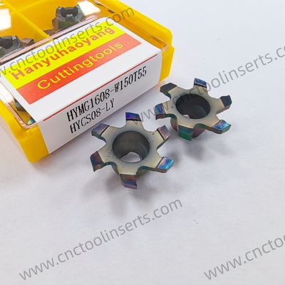 Non-standard Customizable Grooving Insert HYMG3212-2.0 for Heat-Resistant Alloys with High Cutting Efficiency