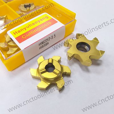 Non-standard Customizable Grooving Insert HYMG3212-2.0 for Heat-Resistant Alloys with High Cutting Efficiency