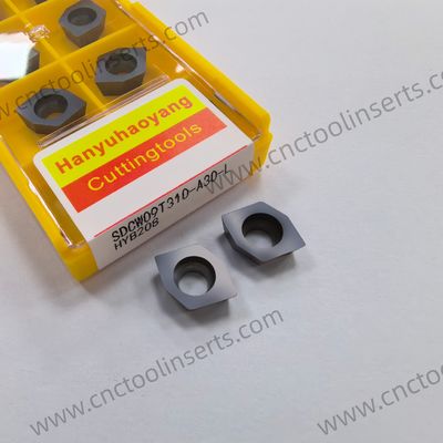 CNC Milling Insert with PVD Uncoated SDCW09T310-A30-R HYB208, Suitable for all Difficult-to-machine Materials Except High-temperature Alloys.