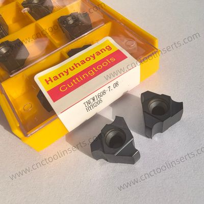 Gray CNC Grooving Insert TNCW1608-7.08 PVD Coating Suitable Difficult-to-machine Materials Except temperature Alloys HYB205