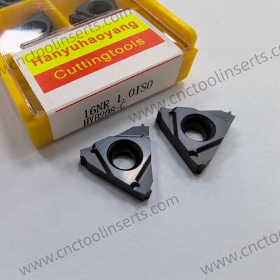 Standard CNC Threading Insert Model 16NR 1.0ISO with PVD Coating HYB208 Suitable for Machining Difficult-to-Machine Materials Except