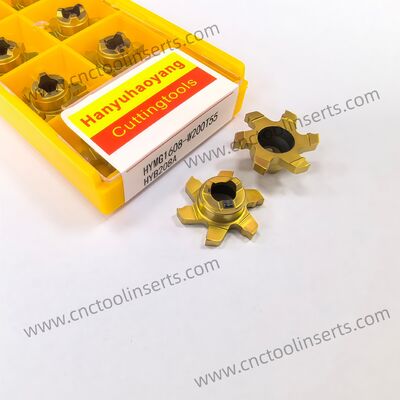 CNC Carbide Slot Milling Insert, Model HYMG1608-W250T55, PVD Coating HYCS08 - For Machining Steels, Stainless Steel and Precision Small Parts