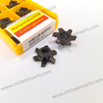 CNC Carbide Slot Milling Insert, Model HYMG1608-W250T55, PVD Coating HYCS08 - For Machining Steels, Stainless Steel and Precision Small Parts