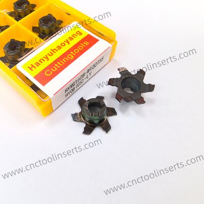 CNC Carbide Slot Milling Insert, Model HYMG1608-W250T55, PVD Coating HYCS08 - For Machining Steels, Stainless Steel and Precision Small Parts