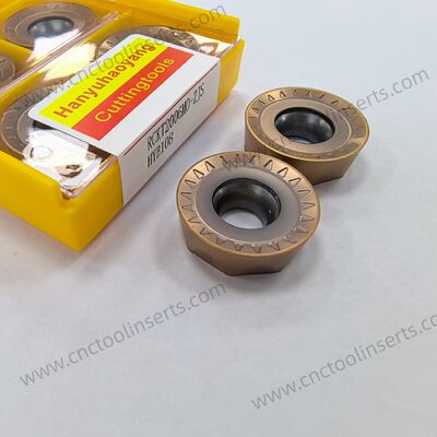 CNC Milling Insert, Carbide Substrate, PVD Coating HYB108, Model RCKT2006MO-ZJS  - Capable of machining titanium alloys, nickel-based alloys, tool steels, and hardened steels over 55 HRC