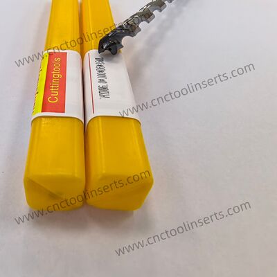 2 Flutes Dark Gray Internal Coolant Solid Carbide Deep Hole Drills Model HYDN8*120*D8*160*2Z CVD Coated For Aluminum Machining