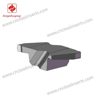 CNC Grooving Inserts, Model LN14X3150-3.3, Feature a PVD Yellow Coating HYZ08. They are Suitable For Machining Mild Steel at Low Cutting Speeds
