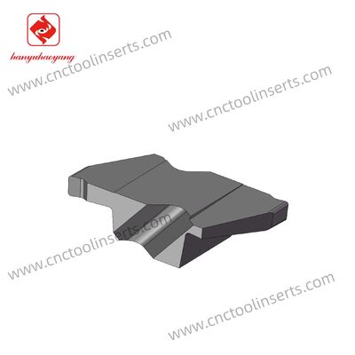 CNC Grooving Inserts, Model LN14X3150-3.3, Feature a PVD Yellow Coating HYZ08. They are Suitable For Machining Mild Steel at Low Cutting Speeds