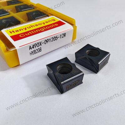 CNC heavy-duty peeling turning insert, model HYA490X-091205-12R, with PVD coating HYB207, suitable for machining all difficult-to-machine materials except high-temperature alloys