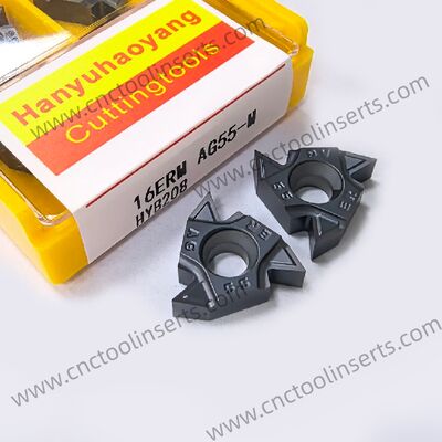 Standard CNC Threading Insert Model 16ER AG55 with PVD Coating HYB208 Suitable for Machining Difficult-to-Machine Materials Except