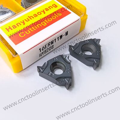 Standard CNC Threading Insert Model 16ER AG55 with PVD Coating HYB208 Suitable for Machining Difficult-to-Machine Materials Except