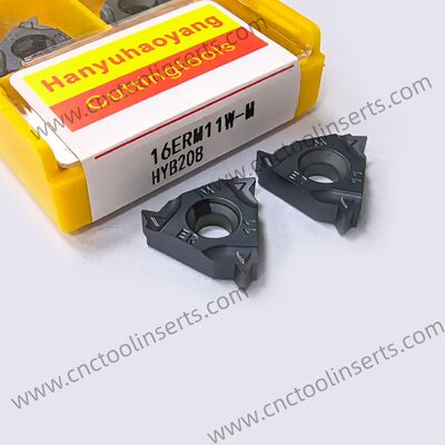 Standard CNC Threading Insert Model 16ER AG55 with PVD Coating HYB208 Suitable for Machining Difficult-to-Machine Materials Except