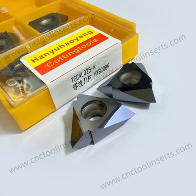 CNC Grooving Insert, Model TGC4L025-A, with PVD Coating HYB208, Suitable for Machining All Difficult-to-Machine Materials Except High-Temperature Alloys