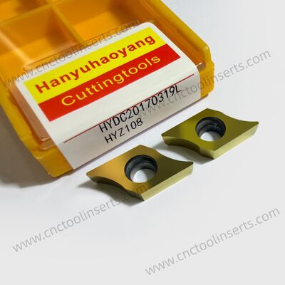 CNC Professional Gear Milling Insert Series WC-Co PVD Coating HYDC20170319L（R） HYB208, Applicable for All Difficult-to-Machine Materials Except Superalloys