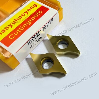 CNC Professional Gear Milling Insert Series WC-Co PVD Coating HYDC20170319L（R） HYB208, Applicable for All Difficult-to-Machine Materials Except Superalloys