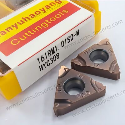 Standard CNC Threading Insert Model 16ERM AG55 with PVD Coating HYB208 Suitable for Machining Difficult-to-Machine Materials Except