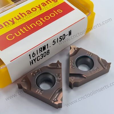 Standard CNC Threading Insert Model 16ERM AG55 with PVD Coating HYB208 Suitable for Machining Difficult-to-Machine Materials Except