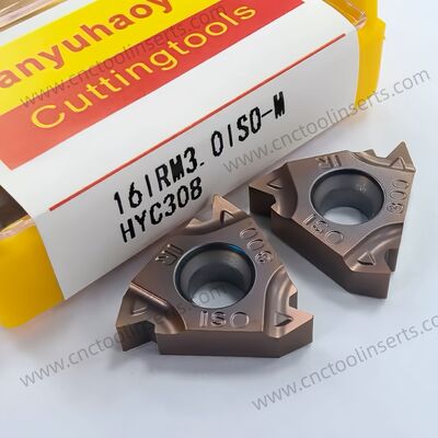 Standard CNC Threading Insert Model 16ERM AG55 with PVD Coating HYB208 Suitable for Machining Difficult-to-Machine Materials Except