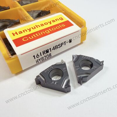 Standard CNC Threading Insert Model 16ERM AG55 with PVD Coating HYB208 Suitable for Machining Difficult-to-Machine Materials Except