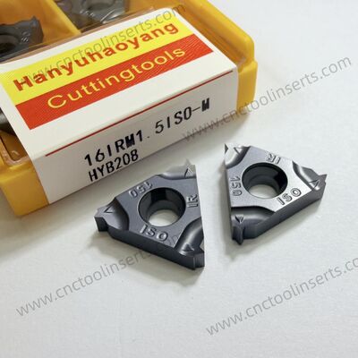 Standard CNC Threading Insert Model 16ERM AG55 with PVD Coating HYB208 Suitable for Machining Difficult-to-Machine Materials Except