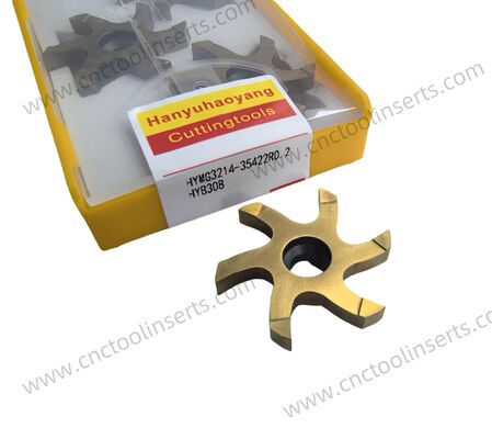 Non-standard Customizable Grooving Insert HYMG3212-2.0 for Heat-Resistant Alloys with High Cutting Efficiency