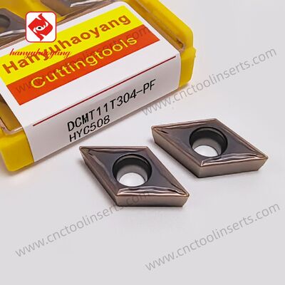 CNC Turning Inserts DCMT11T304-PF – WC-Co, PVD Coating HYC508 for Drilling & Turning of Difficult Materials