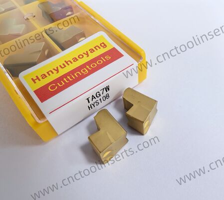 TAG7W Grooving Insert with CVD Coating HYS108 for Heavy-Duty Machining and High-Speed Turning of Steel and Cast Iron