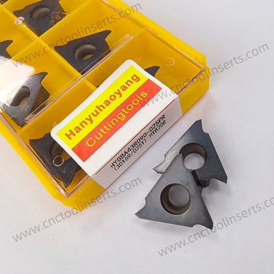 Insert à rainures CNC avec revêtement PVD TGF32L125-050XT HYB208, adapté aux matériaux difficiles à usiner, à l'exception des alliages à haute température.