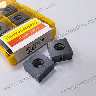 カービッド重用皮革挿入物,PVDコーティング HYB208,モデル42 ((SN1206),不oxidable steelおよびノジュール型鋳鉄を含む機械に難易な材料に適しています.高温合金を除く