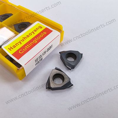 CNC Grooving Insert with PVD Coating TGF32R150T-63° HYB208 Suitable For Difficult-to-machine Materials Except High-temperature Alloys.