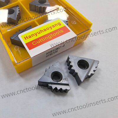 Modelo estándar de inserción de rosca CNC HYB10W2-4 con recubrimiento PVD HYB208 Adecuado para el mecanizado de materiales difíciles de mecanizar, excepto